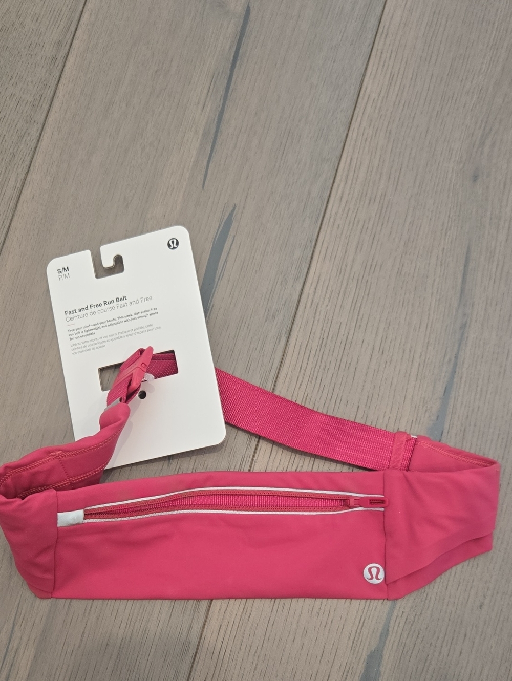 lululemon Fast and Free Run Belt - Bright Pink BNWT